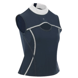 Ärmelloses Polo Equithème Puebla Marine / Grau Blau