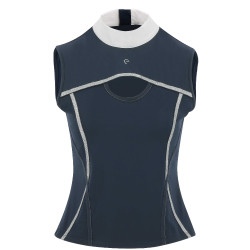 Ärmelloses Polo Equithème Puebla Marine / Grau Blau