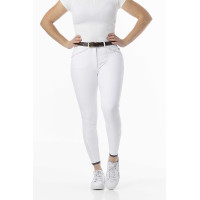 Reithose Equithème Yolande recycelt Weiß Wei&szlig;
