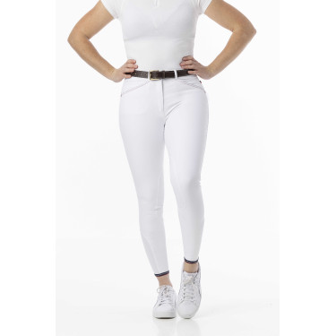 Reithose Equithème Yolande recycelt Weiß Wei&szlig;