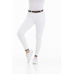 Reithose Equithème Yolande recycelt Weiß Wei&szlig;