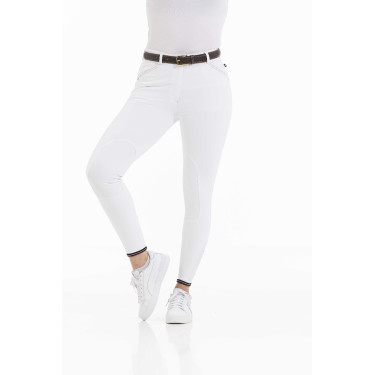 Reithose Equithème Yolande recycelt Weiß Wei&szlig;