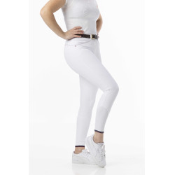 Reithose Equithème Yolande recycelt Weiß Wei&szlig;