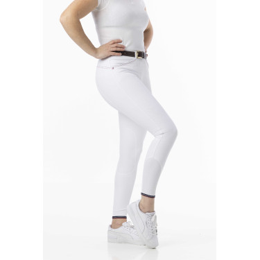 Reithose Equithème Yolande recycelt Weiß Wei&szlig;