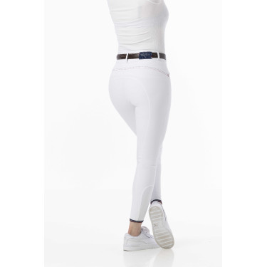 Reithose Equithème Yolande recycelt Weiß Wei&szlig;