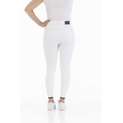 Reithose Equithème Yolande recycelt Weiß Wei&szlig;