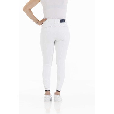 Reithose Equithème Yolande recycelt Weiß Wei&szlig;