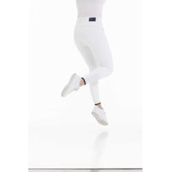 Reithose Equithème Yolande recycelt Weiß Wei&szlig;