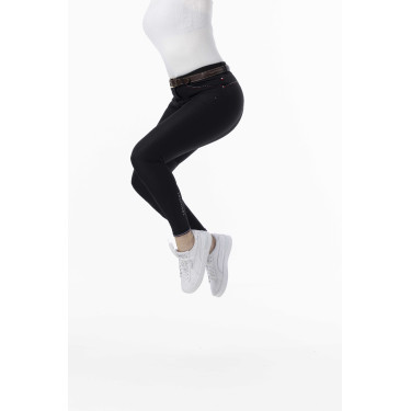 Reithose Equithème Yolande recycelt Schwarz
