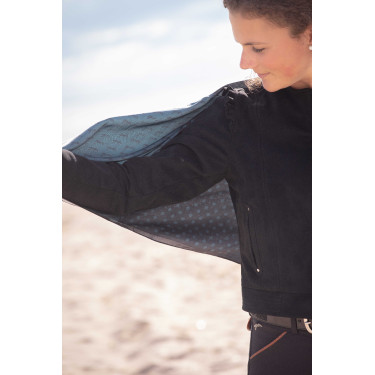 Stola Alix Pénélope Schwarz / Entenblau