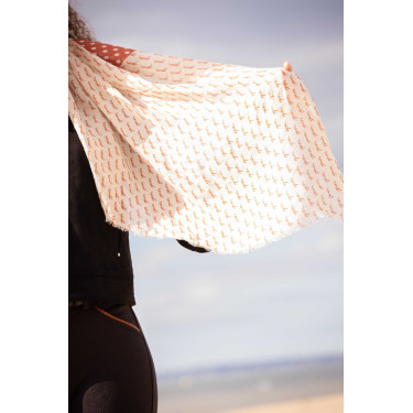 Stola Alix Pénélope Ecru / Rostfarben Wei&szlig;