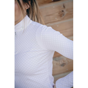 Polo Turnier Sevilla Pénélope langärmelig Weiß Wei&szlig;