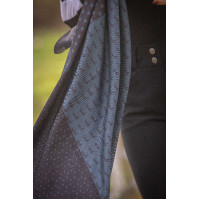 Schal Pénélope Mya Ecru / Rostfarben Wei&szlig;