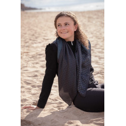 Schal Pénélope Mya Schwarz / Entenblau Schal Pénélope Mya Schwarz / Entenblau