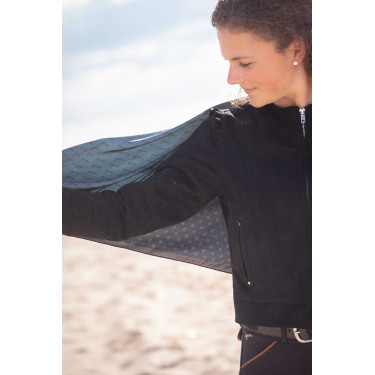 Schal Pénélope Mya Schwarz / Entenblau Schal Pénélope Mya Schwarz / Entenblau