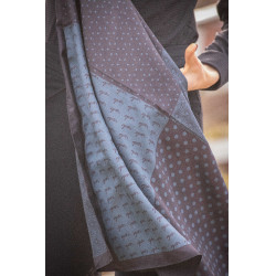 Schal Pénélope Mya Schwarz / Entenblau Schal Pénélope Mya Schwarz / Entenblau