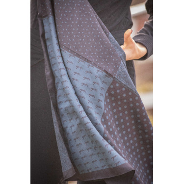 Schal Pénélope Mya Schwarz / Entenblau Schal Pénélope Mya Schwarz / Entenblau