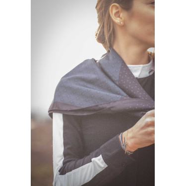 Schal Pénélope Mya Schwarz / Entenblau Schal Pénélope Mya Schwarz / Entenblau