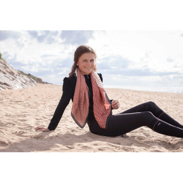 Schal Pénélope Mya Ecru / Rostfarben Weiß Schal Pénélope Mya Ecru / Rostfarben Weiß