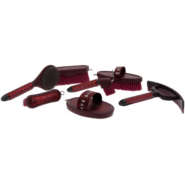 Kopf-Bürste Equithème Je t'aime Bordeaux