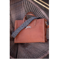 Handtasche Pénélope Romane Cognac Braun