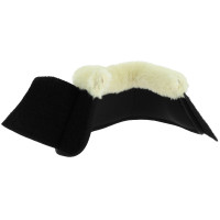 Norton Mesh Hufglocken mit synthetischem Lammfell Schwarz