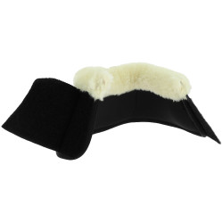 Norton Mesh Hufglocken mit synthetischem Lammfell Schwarz