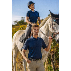 Polo Equithème Eric Marineblau