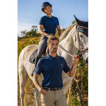 Polo Equithème Eric Marineblau