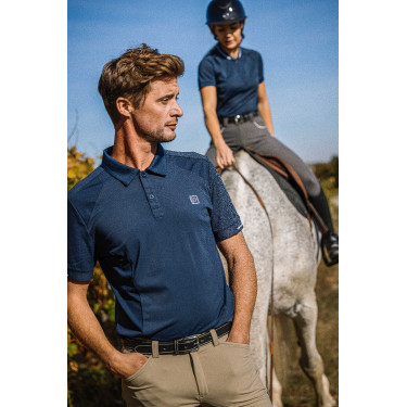 Polo Equithème Eric Marineblau