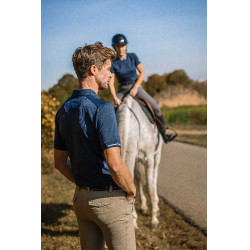Polo Equithème Eric Marineblau