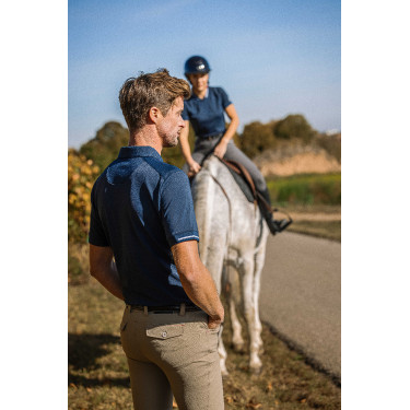 Polo Equithème Eric Marineblau