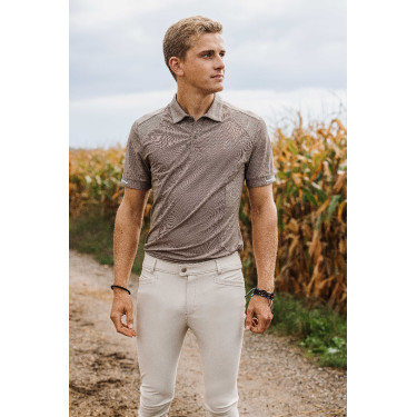 Polo Equithème Eric Maulwurf Braun