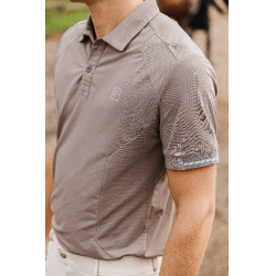 Polo Equithème Eric Maulwurf Braun