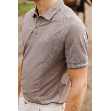 Polo Equithème Eric Maulwurf Braun