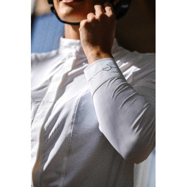 Reitbluse Equithème Julia Weiß Wei&szlig;