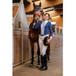 Reitbluse Equithème Julia Marineblau