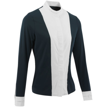 Reitbluse Equithème Julia Marineblau