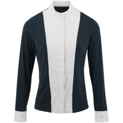 Reitbluse Equithème Julia Marineblau