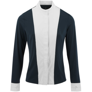Reitbluse Equithème Julia Marineblau