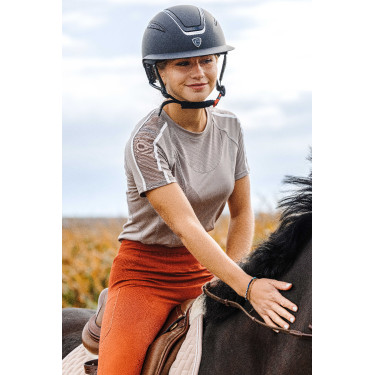 T-Shirt Equithème Marion Maulwurf Braun