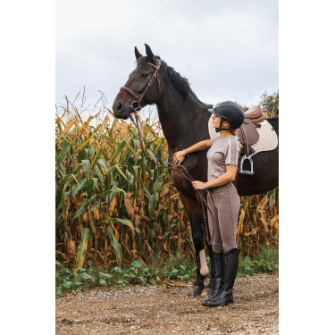 T-Shirt Equithème Marion Maulwurf Braun