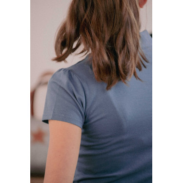 Polo Iliana Pénélope Blau / Grau Polo Iliana Pénélope Blau / Grau