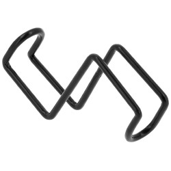 Kurzer Trensenträger Hippotonic mit Haken Schwarz