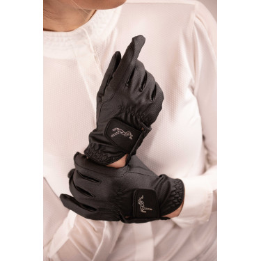 Pisma Strass Handschuhe Pénélope Schwarz Pisma Strass Handschuhe Pénélope Schwarz
