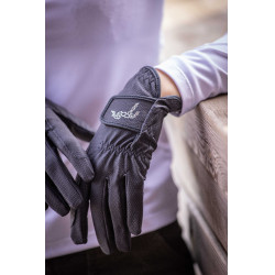 Pisma Strass Handschuhe Pénélope Marineblau