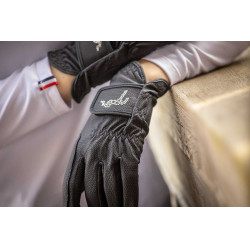 Pisma Strass Handschuhe Pénélope Marineblau