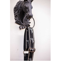 Schulterriemen Pénélope Logo Schwarz / Ecru