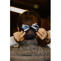 Haarnetz-Spange für Haare Equithème Duo Marineblau / Weiß Haarnetz-Spange für Haare Equithème Duo Marineblau / Weiß