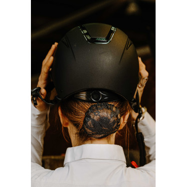 Haarnetz Equithème Spitze Schwarz